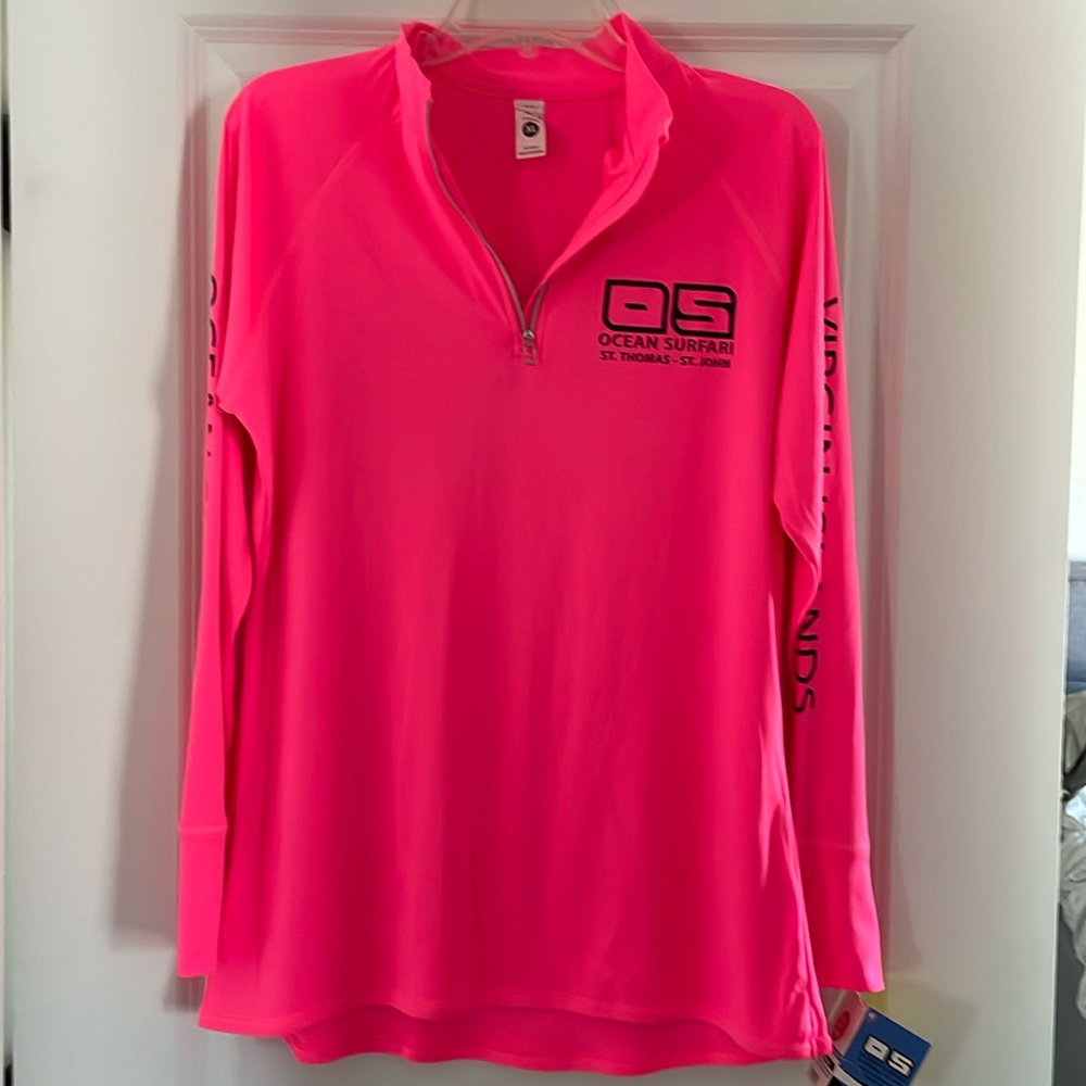 OS Virgin Islands Hot pink top XL NWT $30 EXCELLENT CONDITION